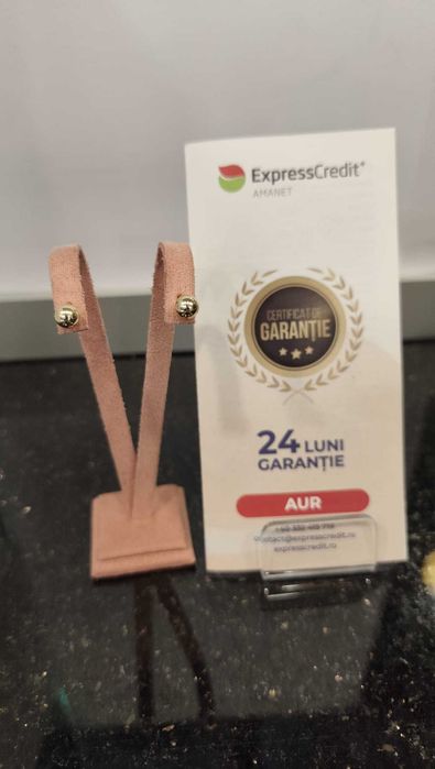 Cercei aur 14K 1.17g (Iulius Mall)(B-550) Garantie 2 ani!