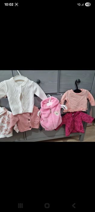 Lot fetite 1-3 luni 56-62,bluzite