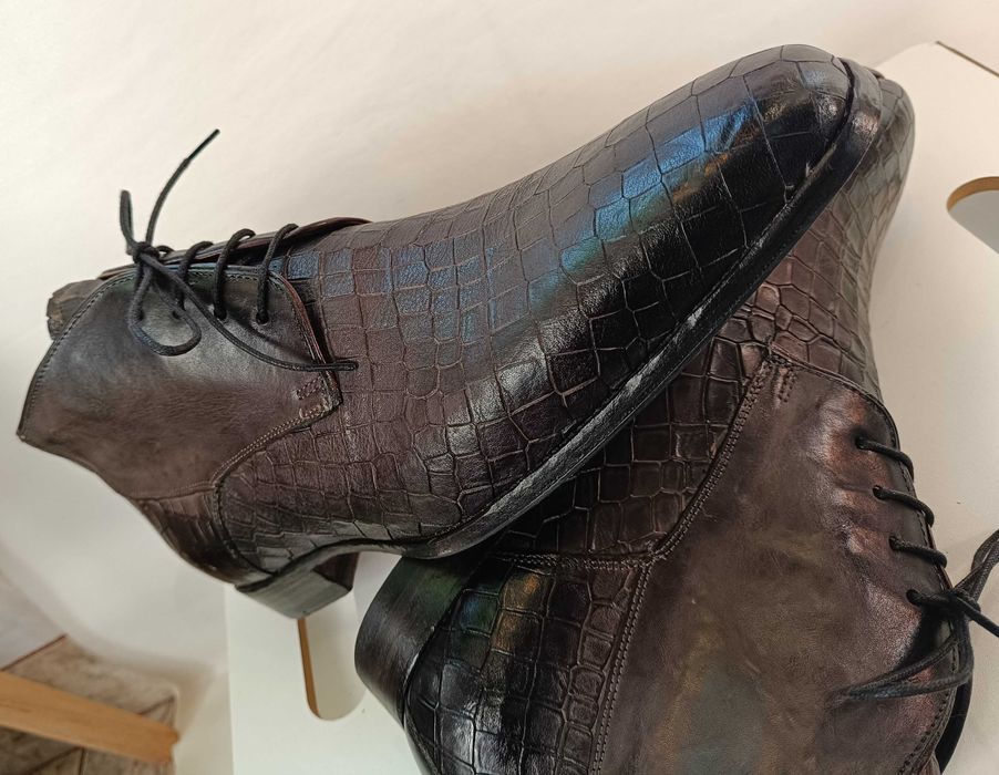 Ghete de lux 43 43.5 44 lucrate manual GREVE NOI piele naturala premiu