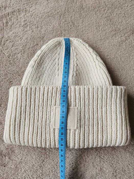 Căciulă caldă Acne Studios, lână, culoare crem