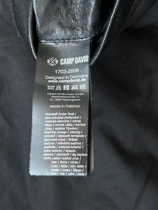 Camp David Leather jacket - black 52