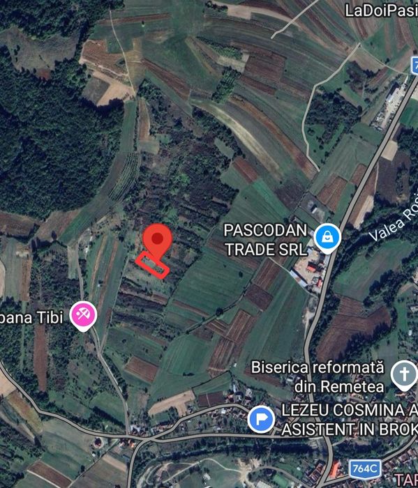 Vând  774 mp teren pt  cabana Valea Rosiei-Remetea,  pret  total 550 e