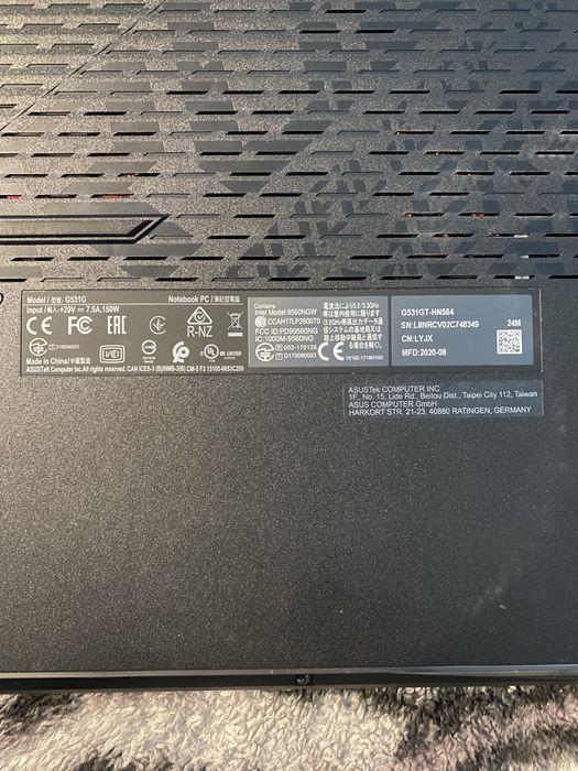 Геймърски Лаптоп ASUS Rog Strix G531GT