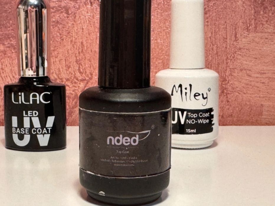 Pachet de 3 produse: Base coat + 2 top coat