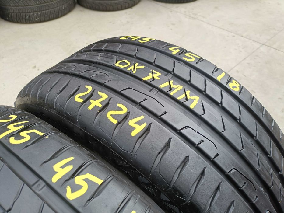 Set 4 anvelope vara 245 45 18 cu 275 40 18 Continental PremiumContact 7 dot 2724