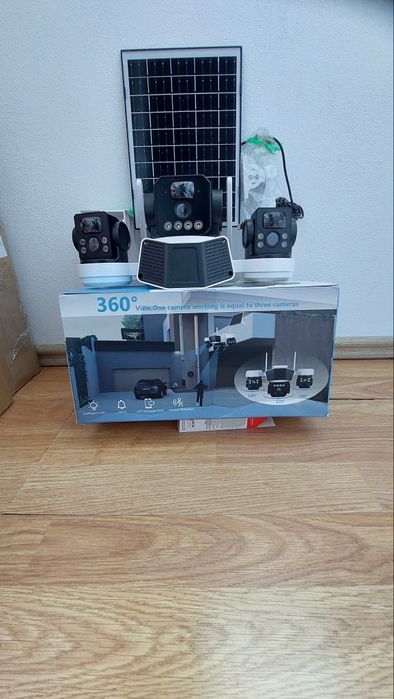 Camera supraveghere  cu panou solar