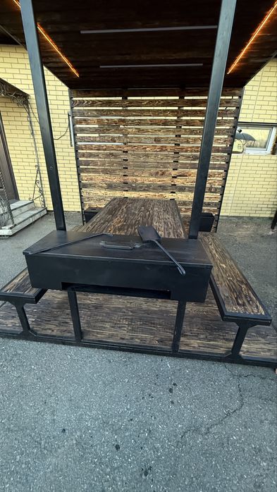 Беседка с мангалом