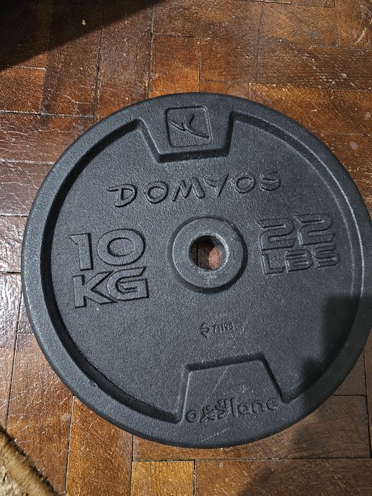 Дискове / Тежести за тренировка - от Декатлон / Domyos - 28мм- 10кг, 5