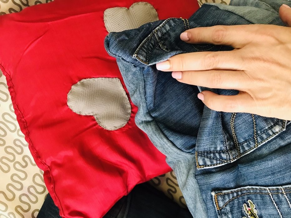 Нови дънкови възглавнички, интересен модел -  3бр.само за 9.90