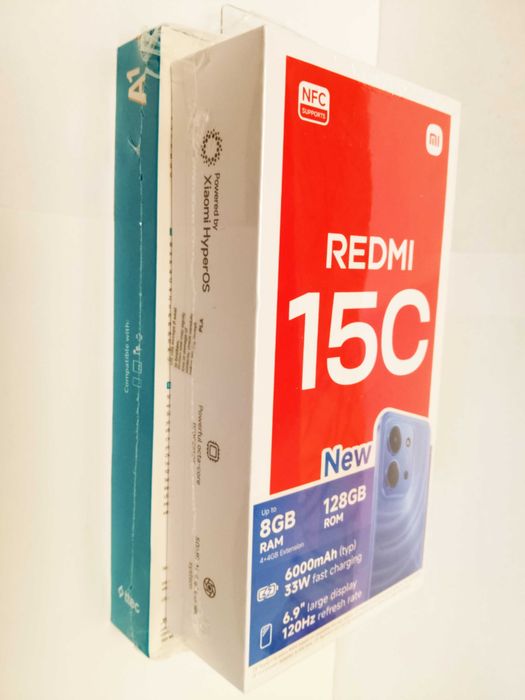 Чисто НОВ Xiaomi Redmi 15C 5G-8GB/128GB + Бонус Powerbank Гаранция!