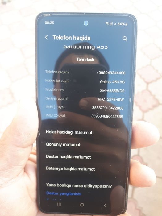 Samsung A 53 sotiladi