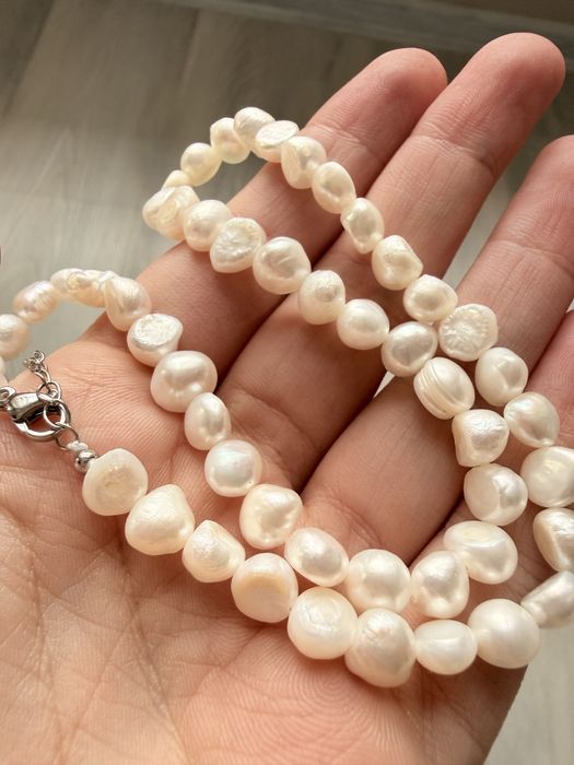 Перлено колие чокър 36см