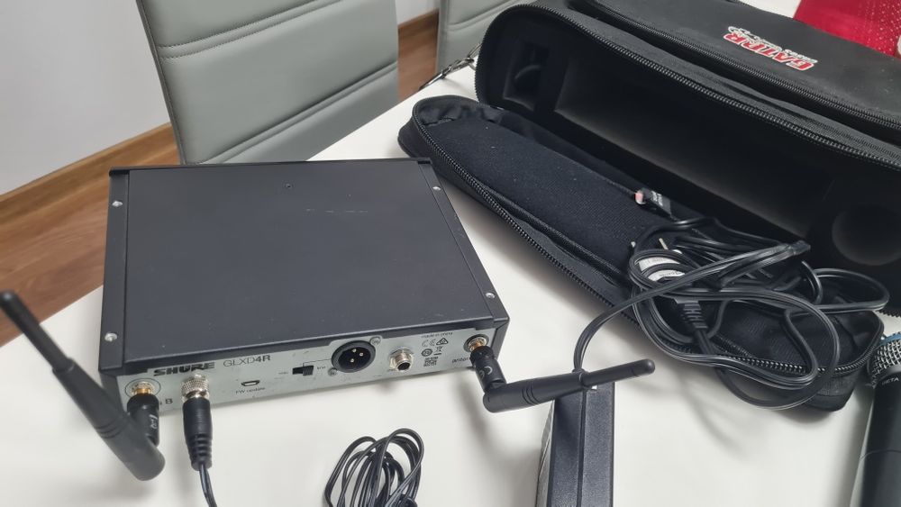 Shure SLX4 reciver instrument SLX1 Microfon wiriles Shure SM58
