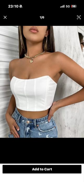 ЯРКО ЧЕРВЕН топ Shein