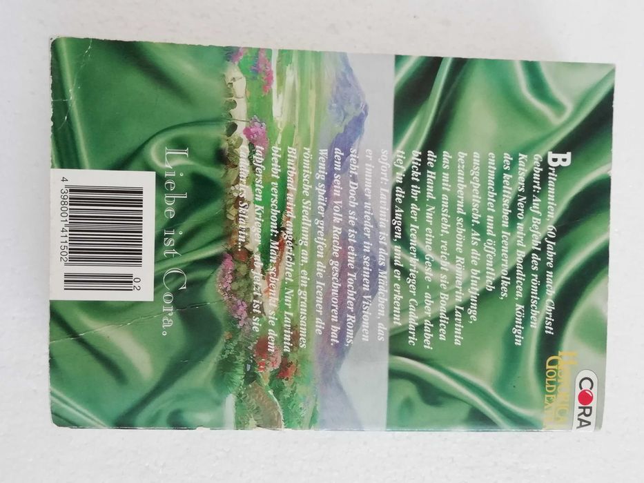 Книгата "Лавиния, красивата римлянка" от Лин Бартлет на немски език