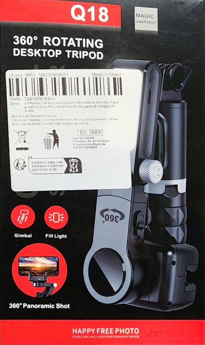 Трипод Gimbal Q18 и стерео микрофонWireless J88