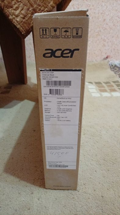 Ноутбук Acer Aspire 3 A315-34-C59F Возможен ТОРГ