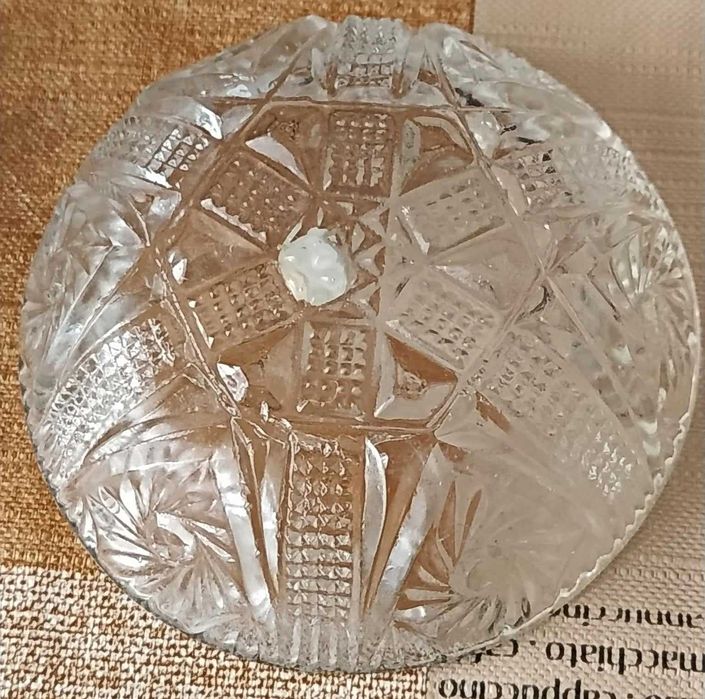 Купички от пресовано стъкло, полска стъкларска фабрика Ząbkowice PRL