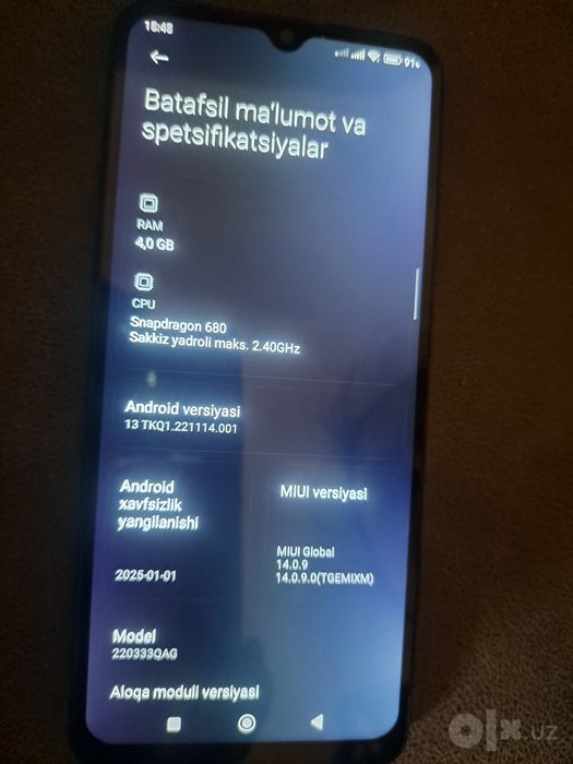 Redmi 10c sotiladi