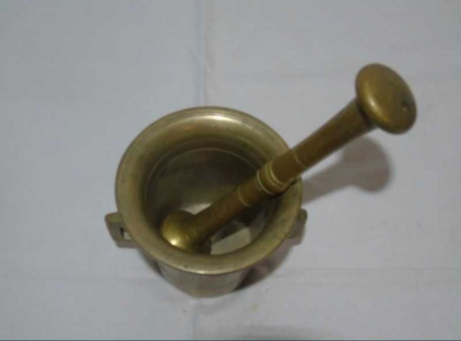 Mojar și pistil alamă Vintage