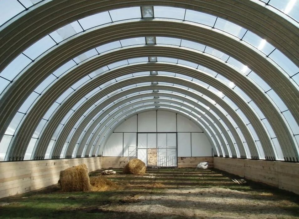 Животноводство Безкаркасный Ангар