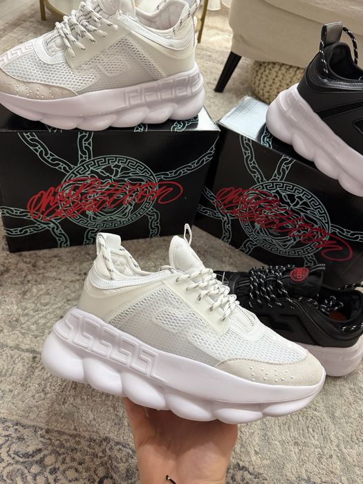 Adidasi Versace Chain Reaction / Medusa / Premium / Full box