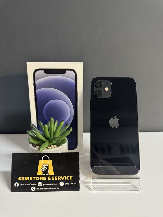 Iphone 12 Black 64Gb 2 Ani Garantie Gsm Store&Service
