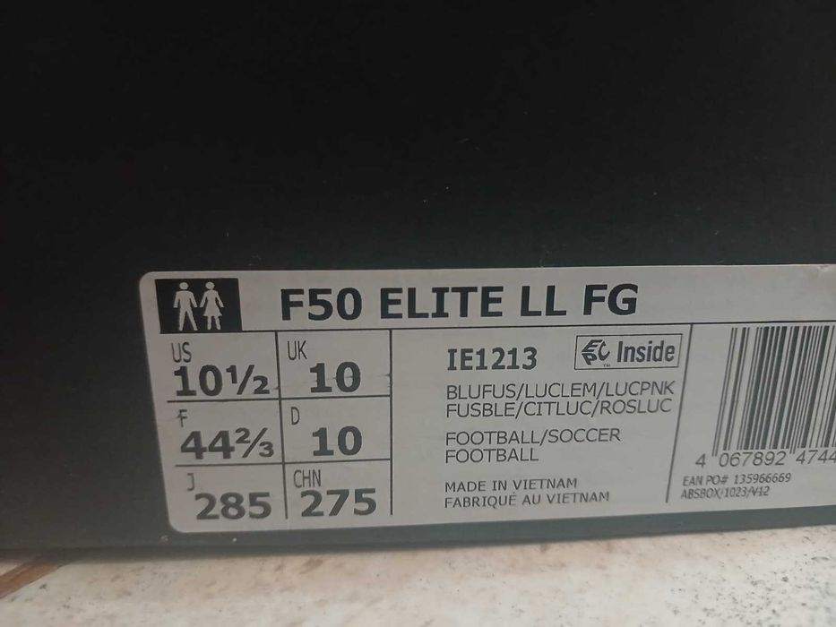 Adidas Elite F50 Laceless Boots 44 2/3