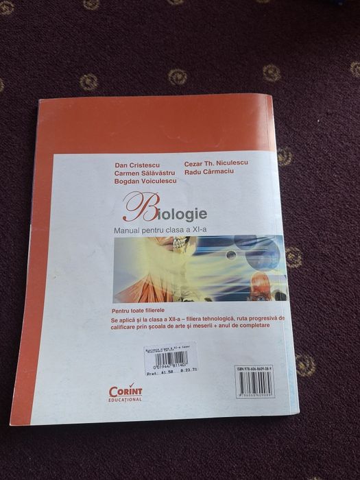 Manual Biologie clasa a XI-a