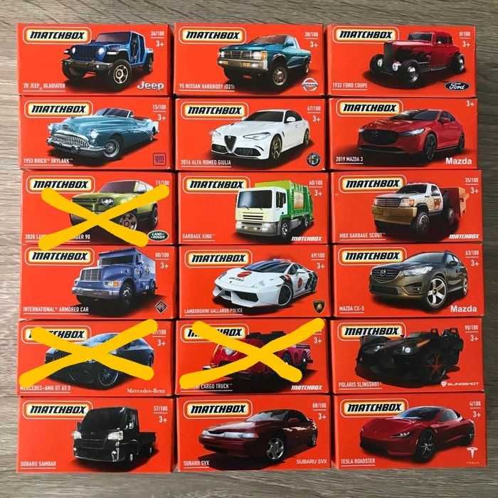 Matchbox нови колички
