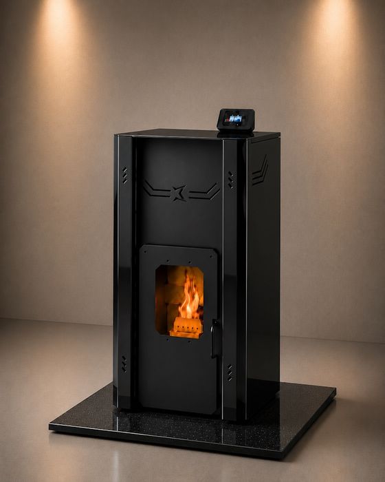 НОВО!!! Пелетна камина с водна риза Firestar W18 - 18 kW
