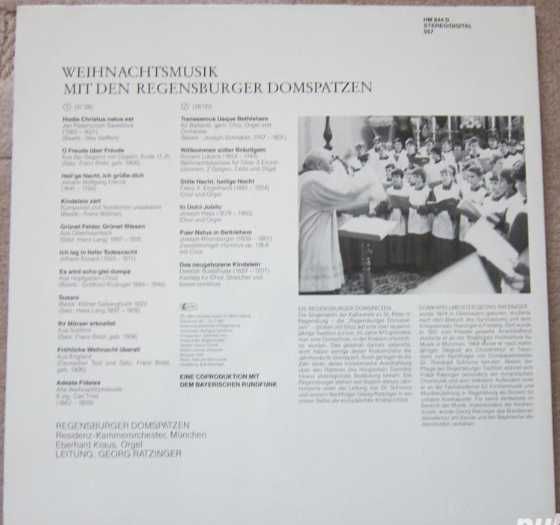 cadou Crăciun Muzică+Povesti Cor baieti Catedrala Regensburg 1988,1982