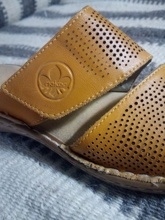 Saboți piele dama slip-on RIEKER 38