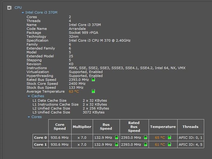 Laptop Samsung SF 310 intel core i3, 6gb ram, 112gb ssd