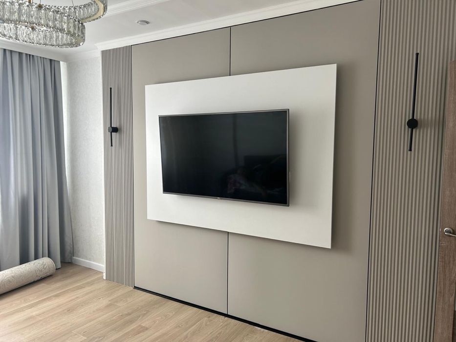 установка бамбуковой панели, гибкий мрамор