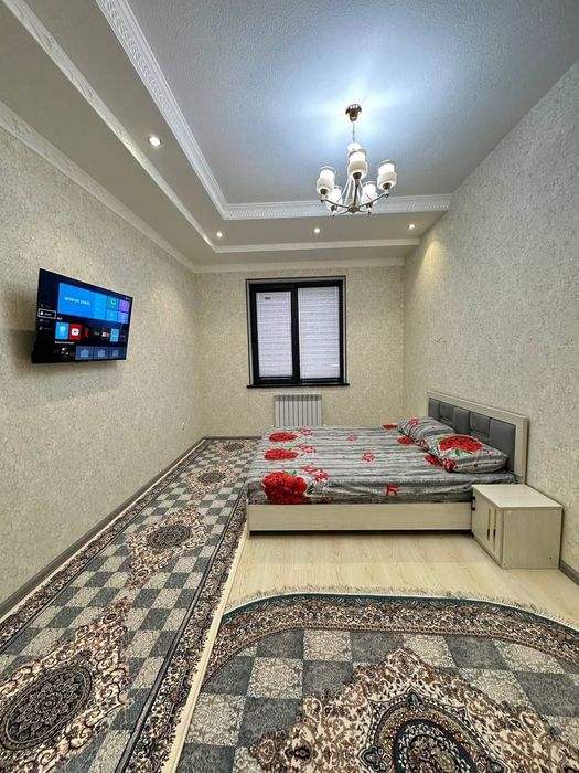 ^НОВОСТРОЙКА МЕТРО ХАМЗА‼️1-Комнатный (44м²)Мебель и Техника.