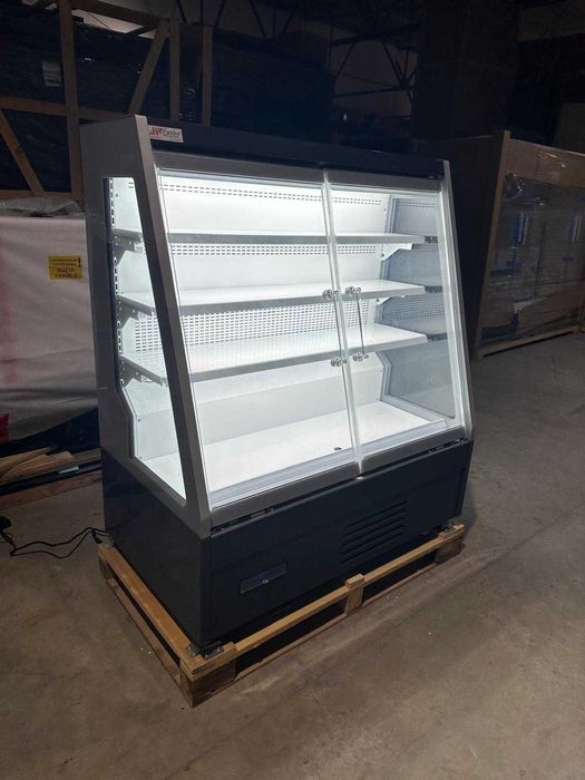 Vitrina frig semiverticala 100 cm plug-in 2 usi/ -1..+5 C / NOU / STOC