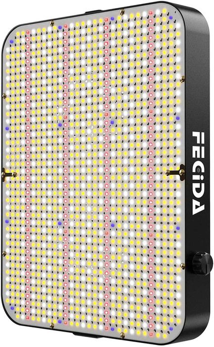 Lampa LED Grow FECiDA 260W Full Spectrum Dimmable 24000 LM 90x90cm Tent - Culturi interioare sera
