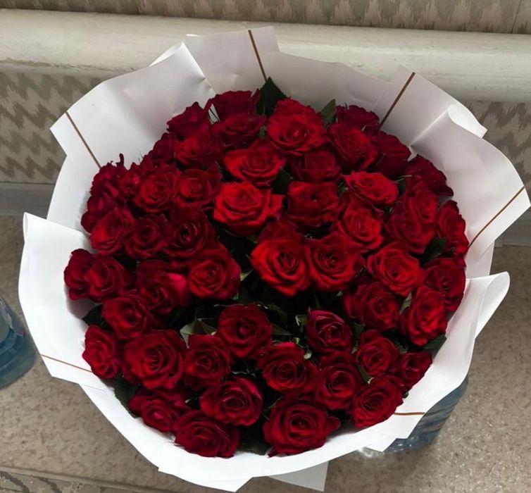 цветы роза 51 штук