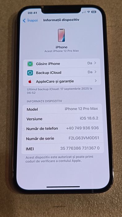 Vând iPhone 12 Pro Max