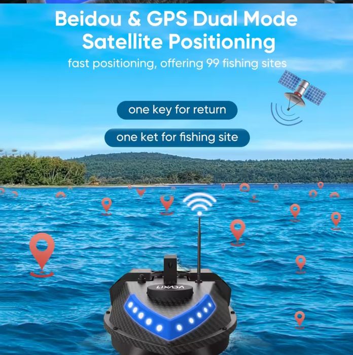 Лодка за захранка с 99 GPS позиции