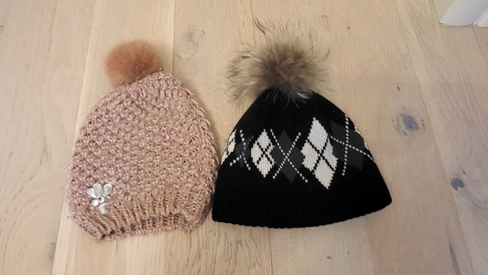 Caciula fete/copii 53-56 cm set 2 bucăți