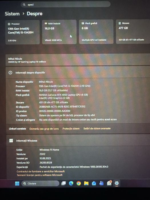 VAND Laptop OMEN-gaming