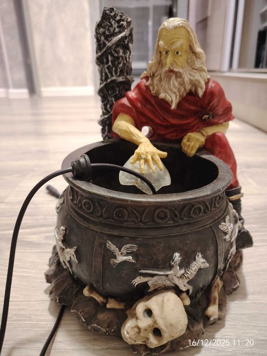 Фонтанчик декоративный с подсветкой и туманом