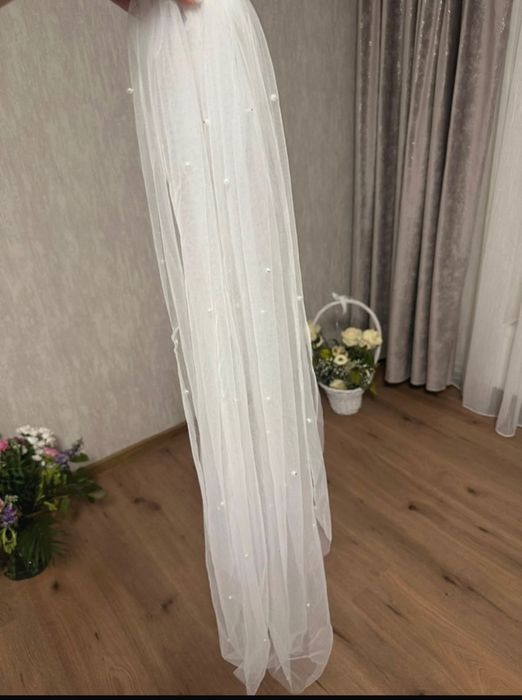 Rochie de mireasă purtată o singură dată,mărimea 56-58