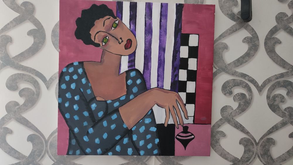 Картина. Стильная картина холст+акрил