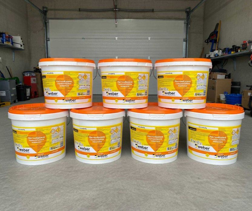 Фасадна мазилка weber Clima 25 кг. 1,5мм. -ОСТАНАЛА от Обект