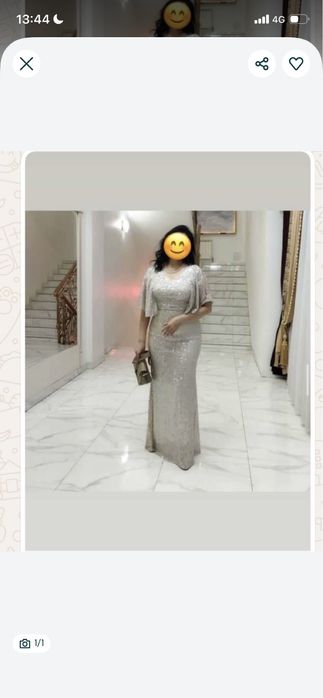 Шикарное вечерное платье,48 размер