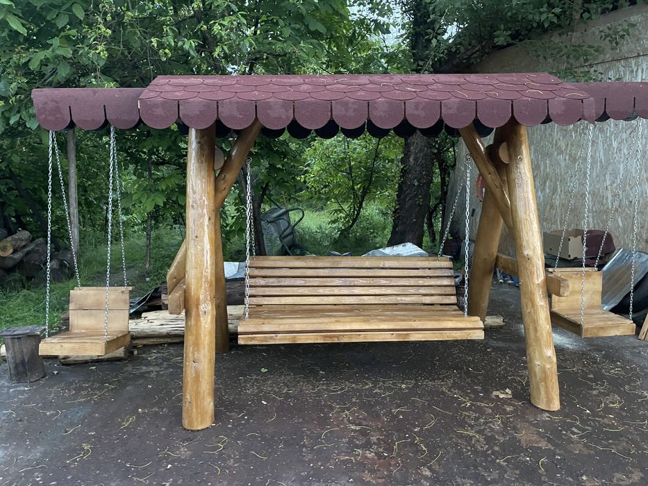 Leagan din lemn masiv