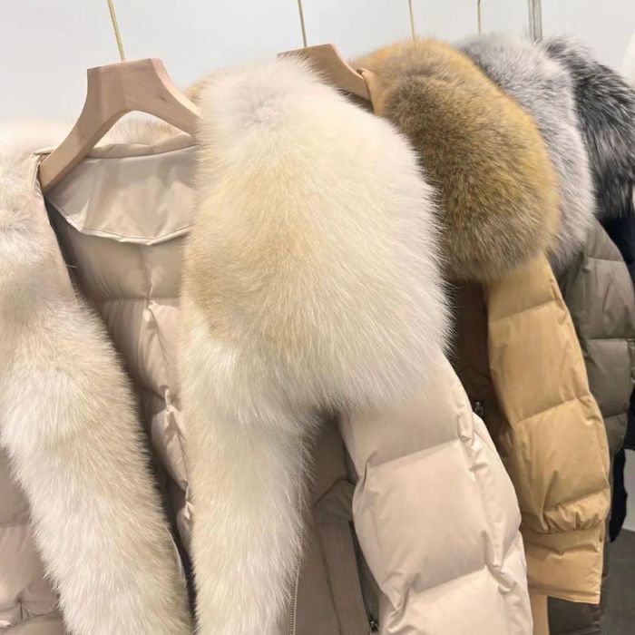 Geaca Parka cu blana naturală-Colectia noua. Calitate superioara . Pro